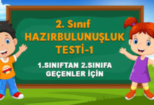 2. SINIF HAZIRBULUNUŞLUK TESTİ - 1