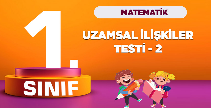 1. Sınıf Matematik Uzamsal İlişkiler testi