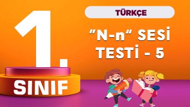1. Sınıf Türkçe “N-n” Sesi Testi-5