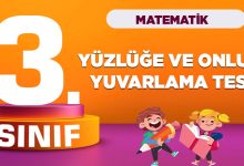 3. Sınıf Matematik Doğal Sayılar Yüzlüğe Onluğa Yuvarlama