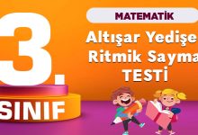 3. Sınıf Matematik Ritmik Sayma