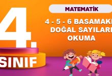 4. Sınıf Matematik 4 - 5 - 6 Basamaklı Doğal Sayılar