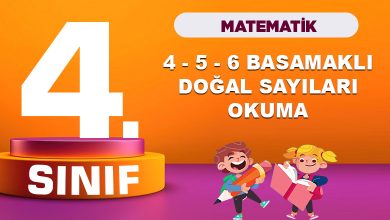 4. Sınıf Matematik 4 - 5 - 6 Basamaklı Doğal Sayılar