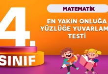4. Sınıf Matematik En Yakın Onluğa Yüzlüğe Yuvarlama