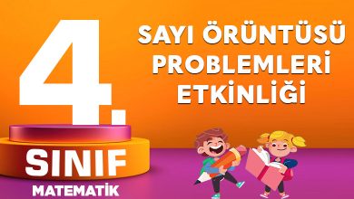 4. Sınıf Matematik Sayı Örüntüsü Problemleri
