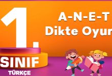 1. Sınıf Türkçe A-N-E-T sesleri Dikte Oyunu
