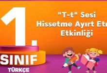 1. Sınıf Türkçe "T-t" Sesi Hissetme Ayırt Etme Etkinliği