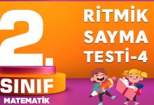 2. Sınıf Matematik Ritmik Sayma Testi-4