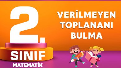 2. Sınıf Matematik Verilmeyen Toplananı Bulma
