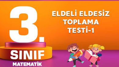 3. Sınıf Matematik Eldeli Eldesiz Toplama Testi-1
