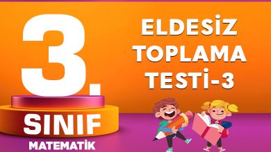 3. Sınıf Matematik Eldesiz Toplama Testi-3