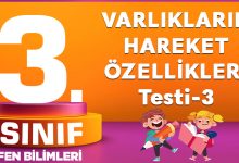 3. Sınıf Varlıkların Hareket Özellikleri-3