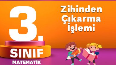 3. Sınıf Zihinden Çıkarma İşlemi