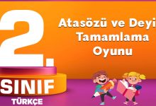 Atasözü ve Deyim Tamamlama Oyunu