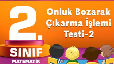 Onluk Bozarak Çıkarma İşlemi Testi
