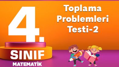 4. Sınıf Toplama Problemleri Testi-2