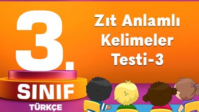 Zıt Anlamlı Kelimeler