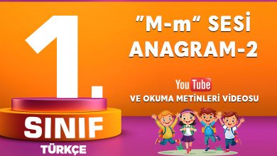 1. SINIF M SESİ ANAGRAM-2