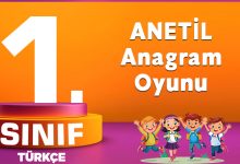 1. Sınıf ANETİL Anagram Oyunu