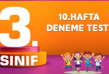 10.HAFTA DENEME TESTİ
