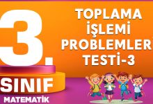 3. Sınıf Toplama İşlemi Problemleri