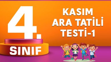 4. Sınıf Kasım Ara Tatili Testi-1