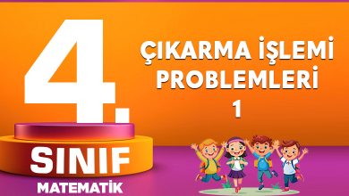ÇIKARMA İŞLEMİ PROBLEMLERİ-1