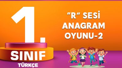 R SESİ ANAGRAM OYUNU