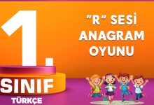 R SESİ ANAGRAM OYUNU