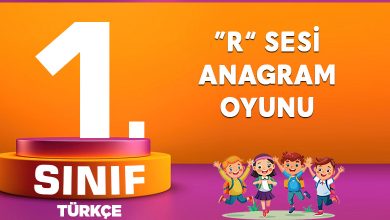 R SESİ ANAGRAM OYUNU