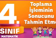 Toplama İşleminin Sonucunu Tahmin Etme