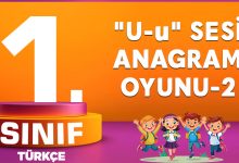 "U" Sesi Anagram Oyunu-2