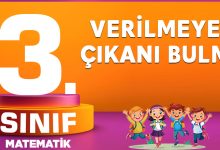 Verilmeyen Çıkanı Bulma
