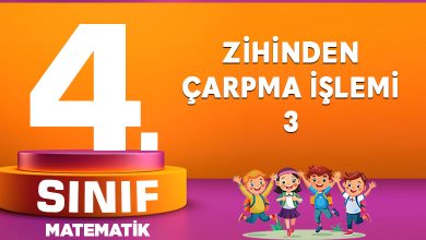 ZİHİNDEN ÇARPMA İŞLEMİ-3