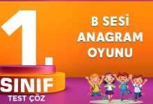 B SESİ ANAGRAM OYUNU