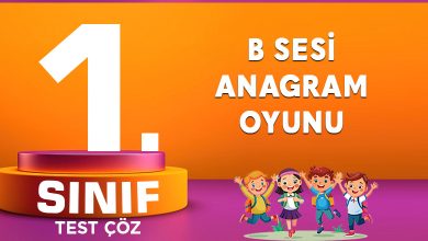 B SESİ ANAGRAM OYUNU