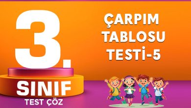 ÇARPIM TABLOSU TESTİ-5