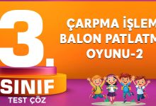 ÇARPMA İŞLEMİ BALON PATLATMA OYUNU-2