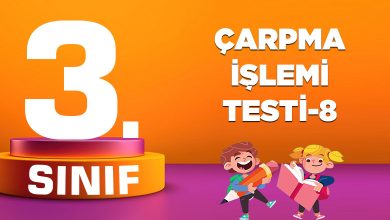 ÇARPMA İŞLEMİ TESTİ-8