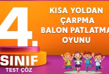KISA YOLDAN ÇARPMA BALON PATLATMA OYUNU