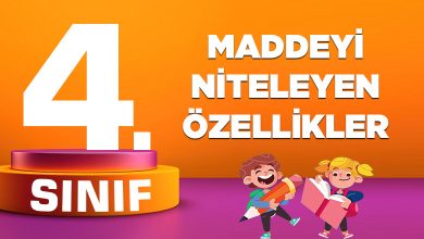 MADDEYİ NİTELEYEN ÖZELLİKLER