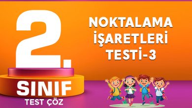 NOKTALAMA İŞARETLERİ TESTİ-3
