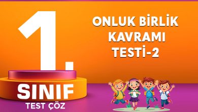 ONLUK BİRLİK KAVRAMI TESTİ