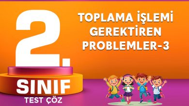 TOPLAMA İŞLEMİ GEREKTİREN PROBLEMLER-3