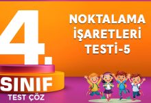 4. SINIF NOKTALAMA İŞARETLERİ TESTİ-5