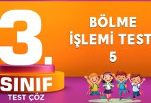 BÖLME İŞLEMİ TEST-5