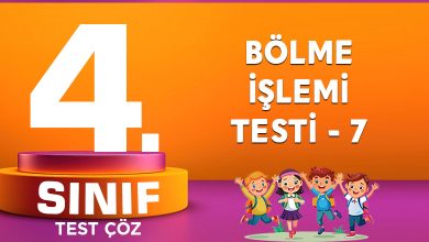 BÖLME İŞLEMİ TESTİ - 7