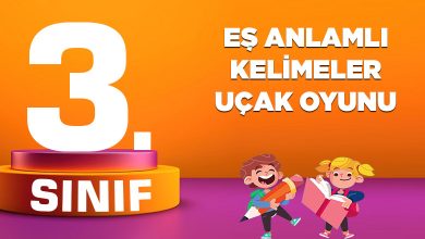 EŞ ANLAMLI KELİMELER UÇAK OYUNU