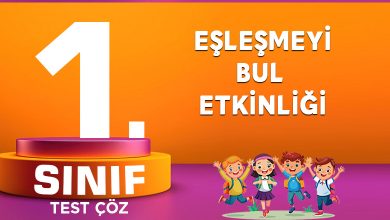 EŞLEŞMEYİ BUL ETKİNLİĞİ