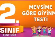 MEVSİME GÖRE GİYİNME TESTİ